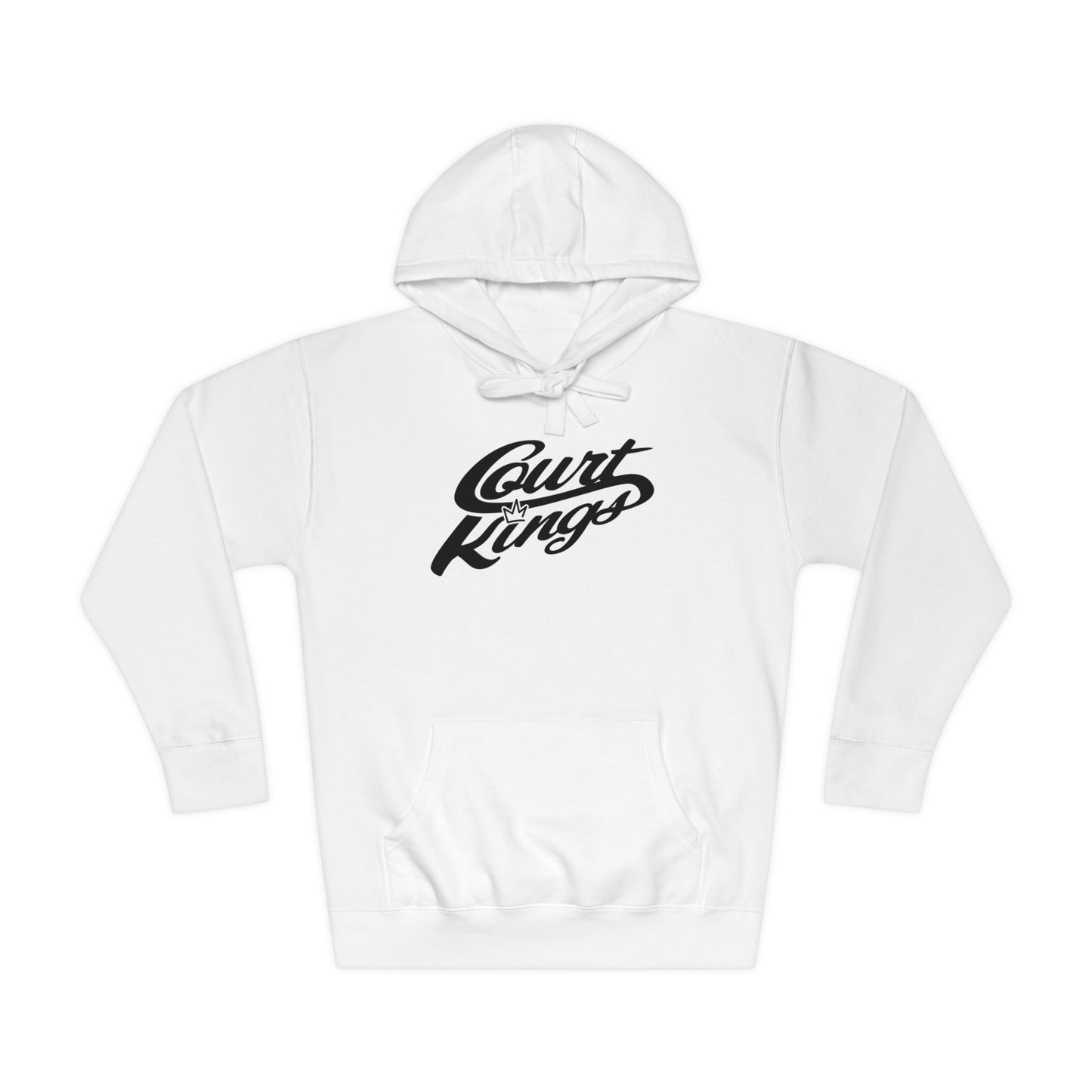 Court Kings Unisex Fleece Hoodie White