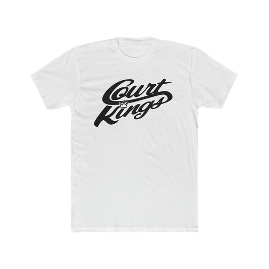 Court Kings Men's Cotton Crew Tee White