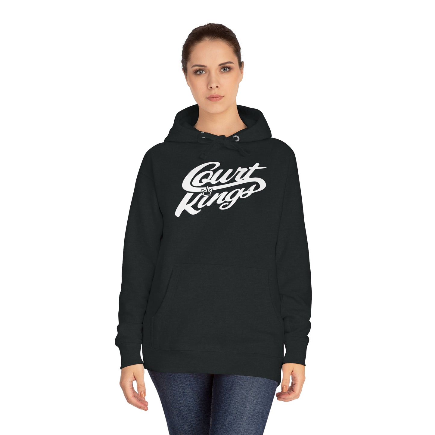 Court Kings Unisex Fleece Hoodie Black