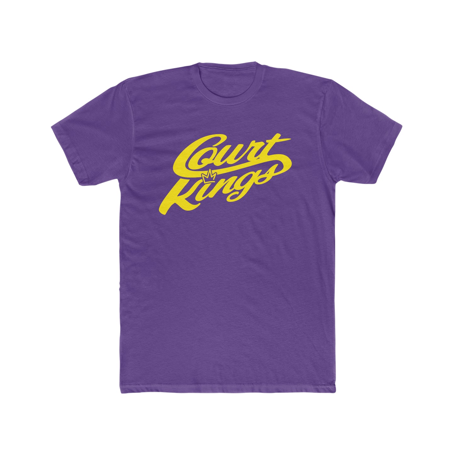 Court Kings Men's Cotton Crew Tee Purple